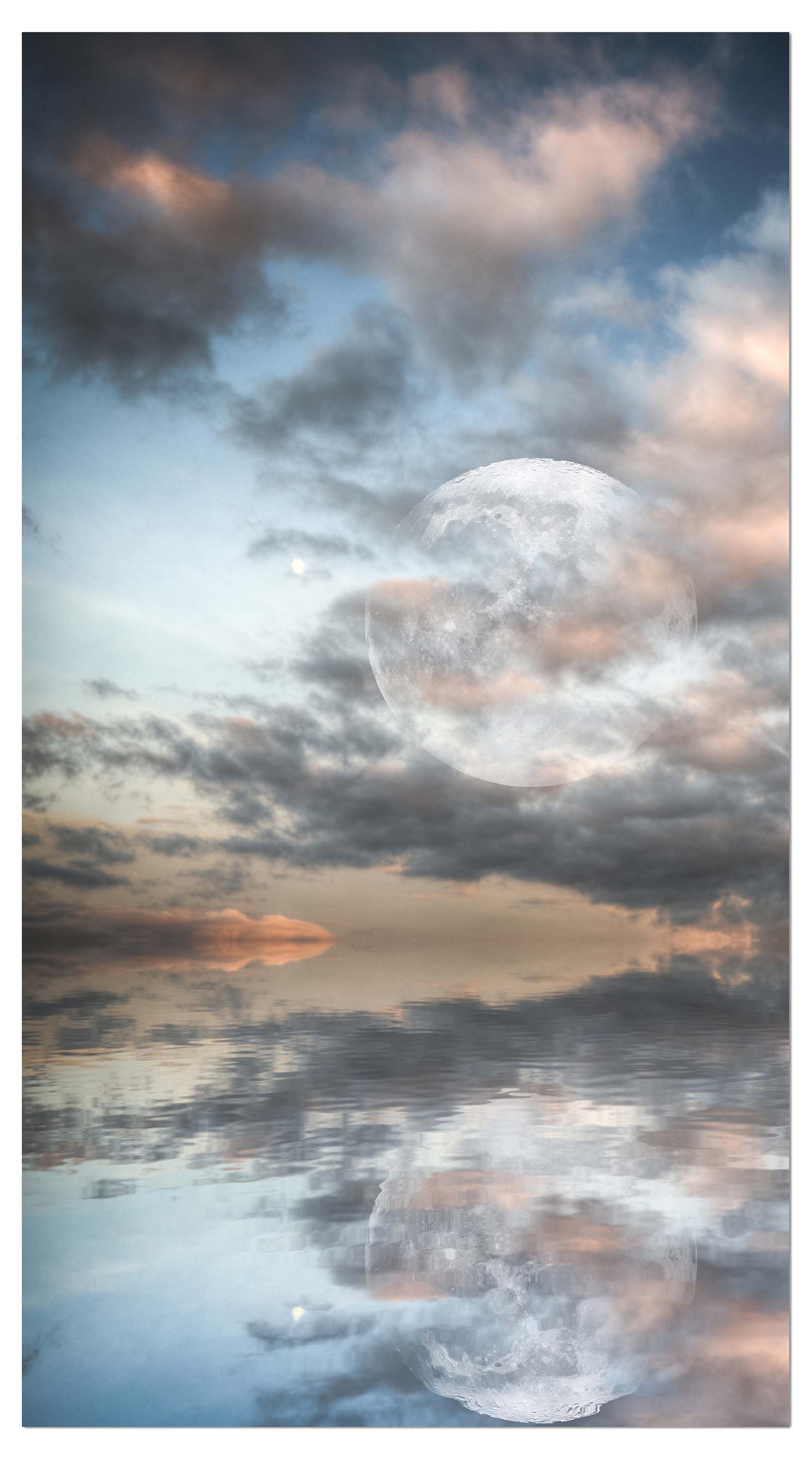 Garderobe Großer Mond scheint über dem Meer M0926 entdecken - Bild 4 Garderobe Großer Mond scheint über dem Meer M0926 entdecken - Bild 4