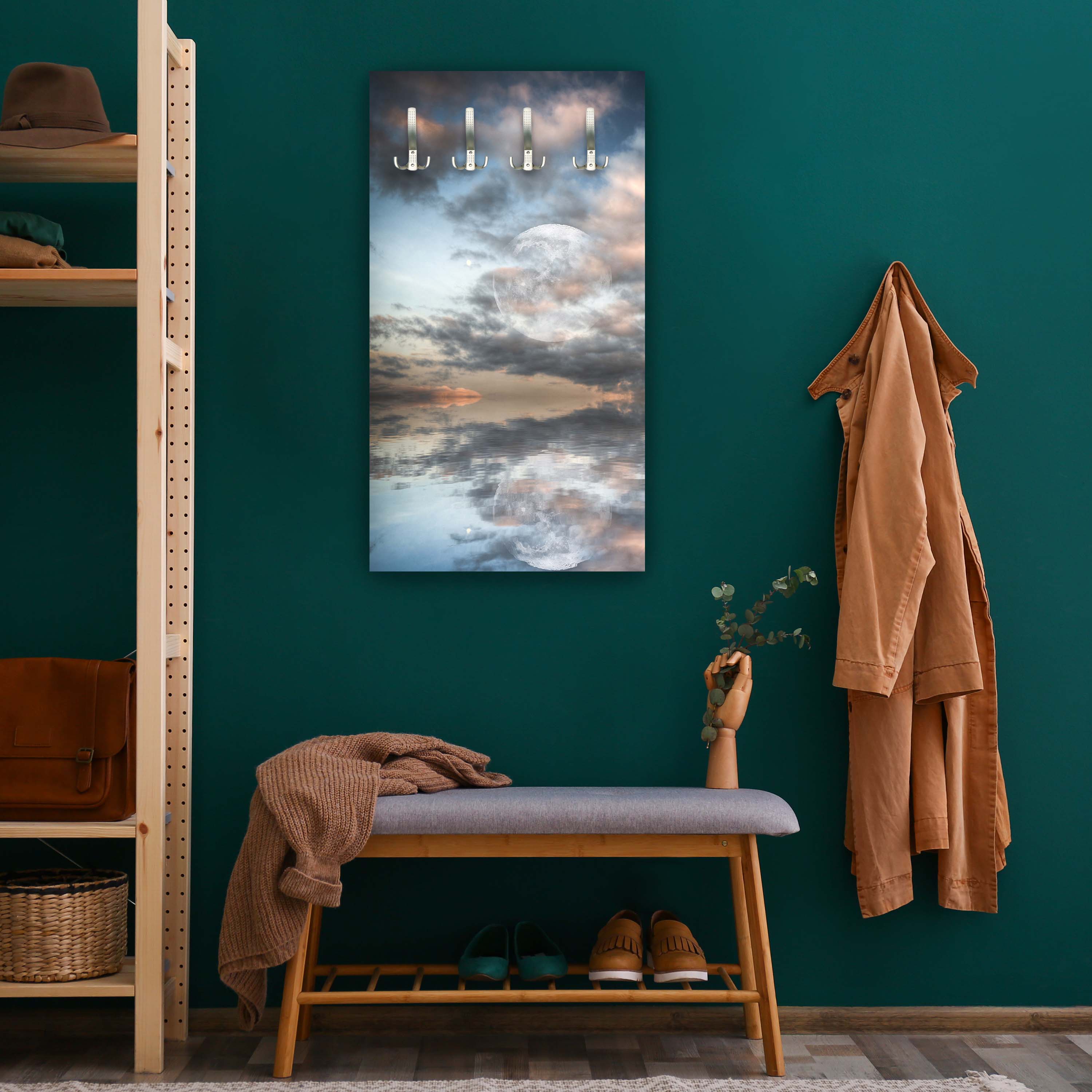 Garderobe Großer Mond scheint über dem Meer M0926 entdecken - Bild 5 Garderobe Großer Mond scheint über dem Meer M0926 entdecken - Bild 5