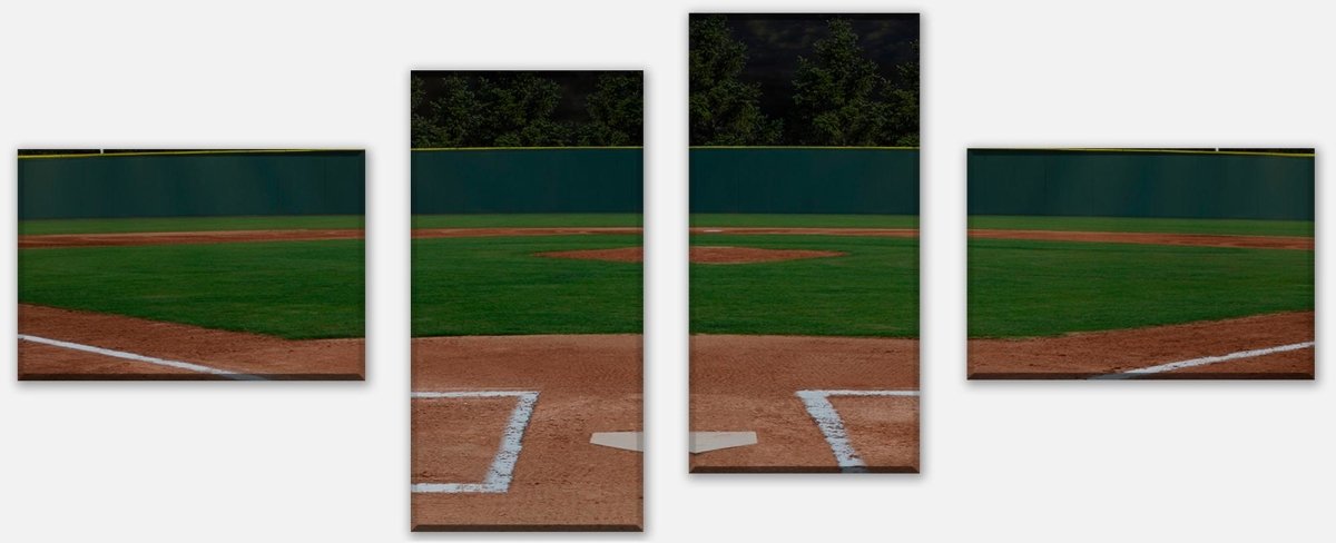 Leinwandbild Mehrteiler Baseball Stadion M0928 Leinwandbild Mehrteiler Baseball Stadion M0928