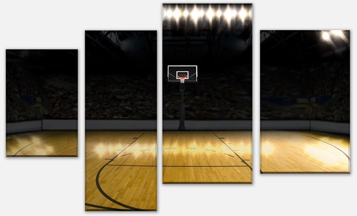 Leinwandbild Mehrteiler Basketball Platz M0929 Leinwandbild Mehrteiler Basketball Platz M0929
