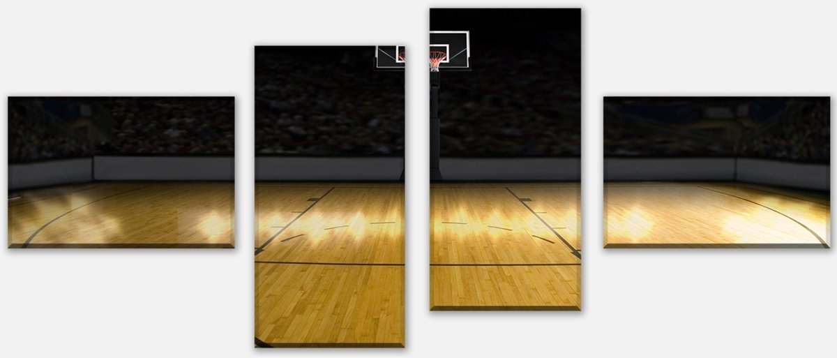 Leinwandbild Mehrteiler Basketball Platz M0929 Leinwandbild Mehrteiler Basketball Platz M0929