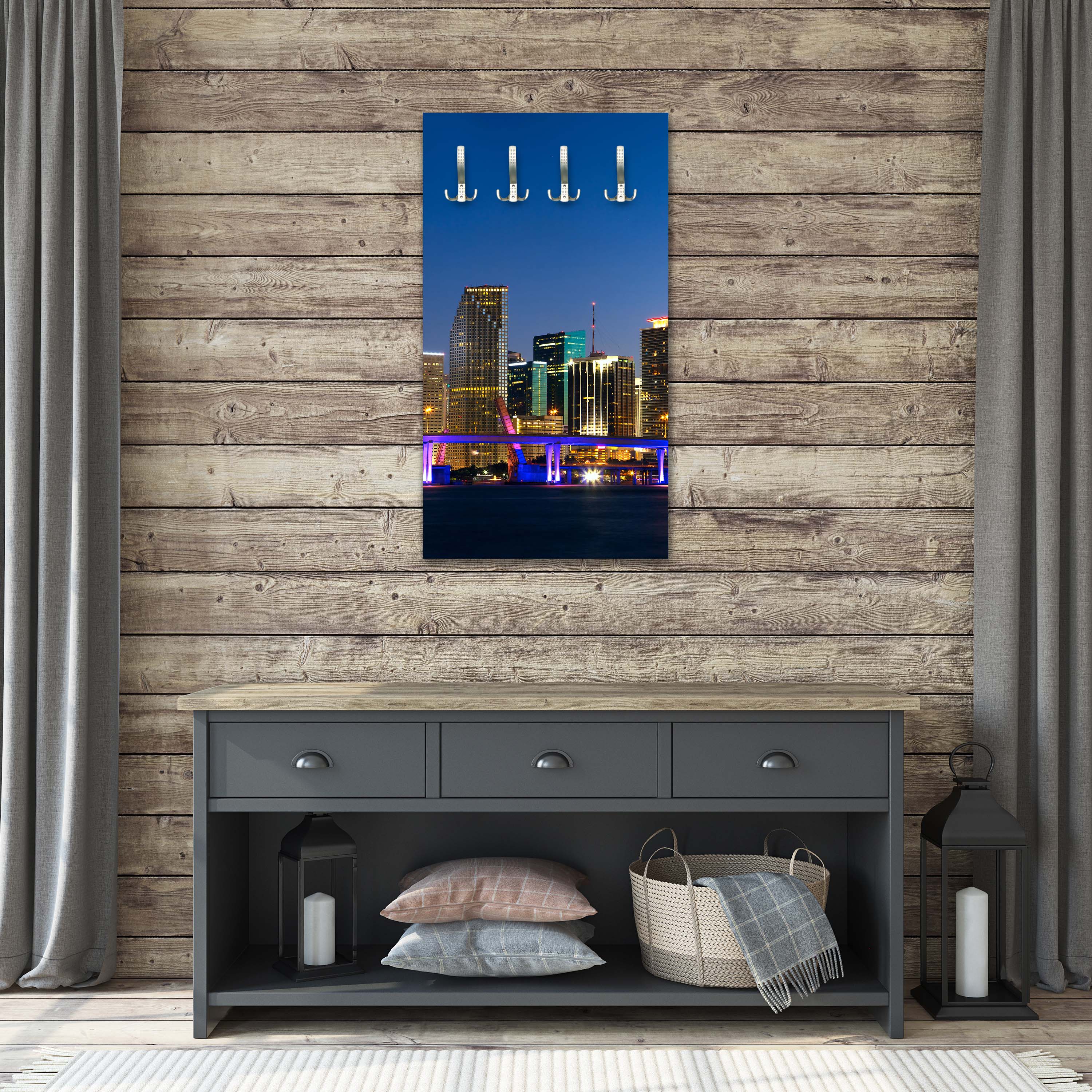 Garderobe Downtown Miami Skyline Panorama M0932 entdecken - Bild 3 Garderobe Downtown Miami Skyline Panorama M0932 entdecken - Bild 3