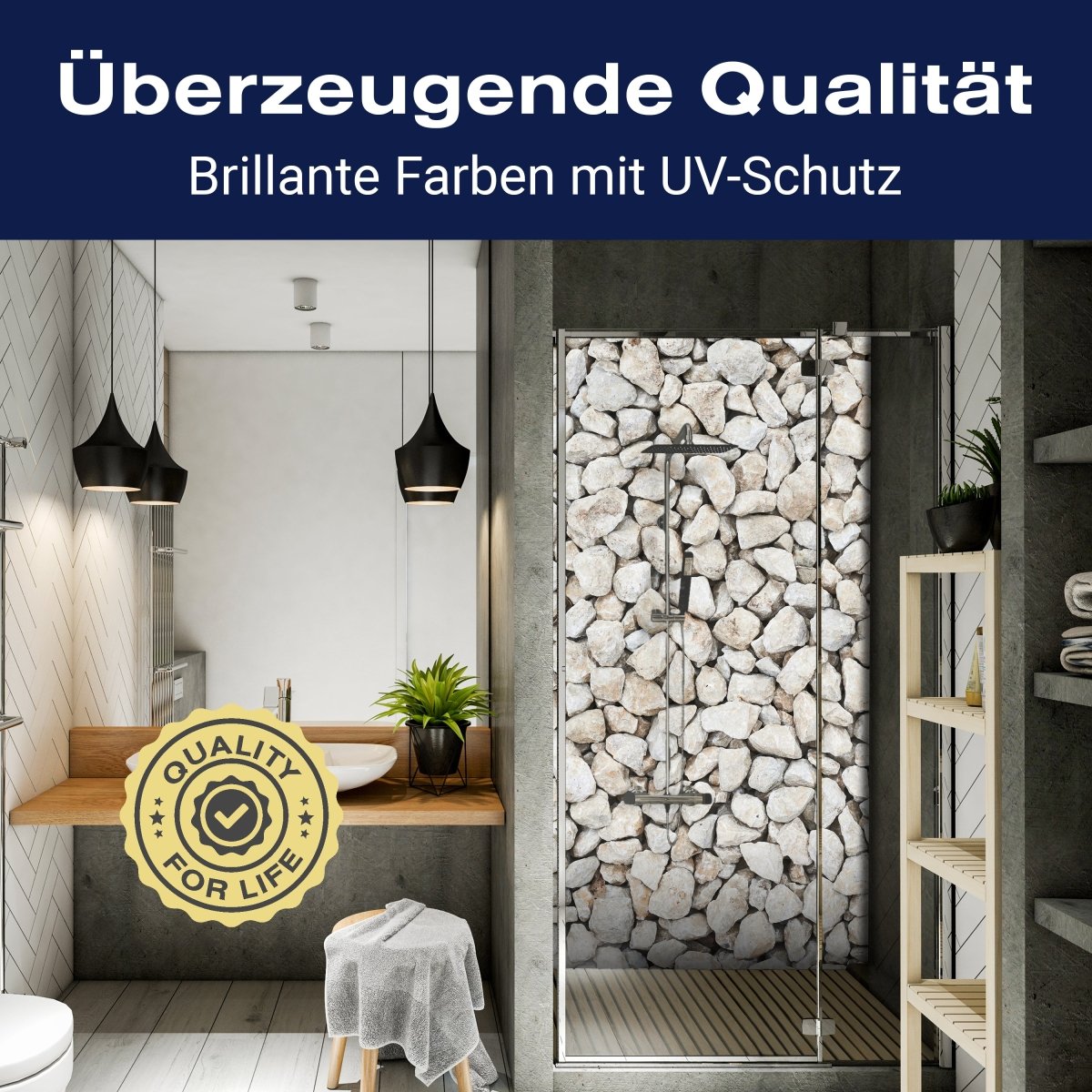 Duschwand Kieselsteinzusammensetzung M0938 entdecken - Bild 2 Duschwand Kieselsteinzusammensetzung M0938 entdecken - Bild 2