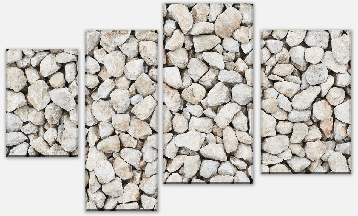 Leinwandbild Mehrteiler Kieselsteinzusammensetzung M0938 Leinwandbild Mehrteiler Kieselsteinzusammensetzung M0938