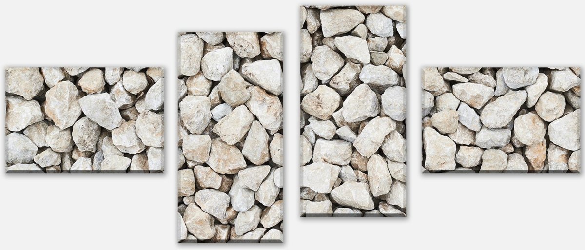 Leinwandbild Mehrteiler Kieselsteinzusammensetzung M0938 Leinwandbild Mehrteiler Kieselsteinzusammensetzung M0938