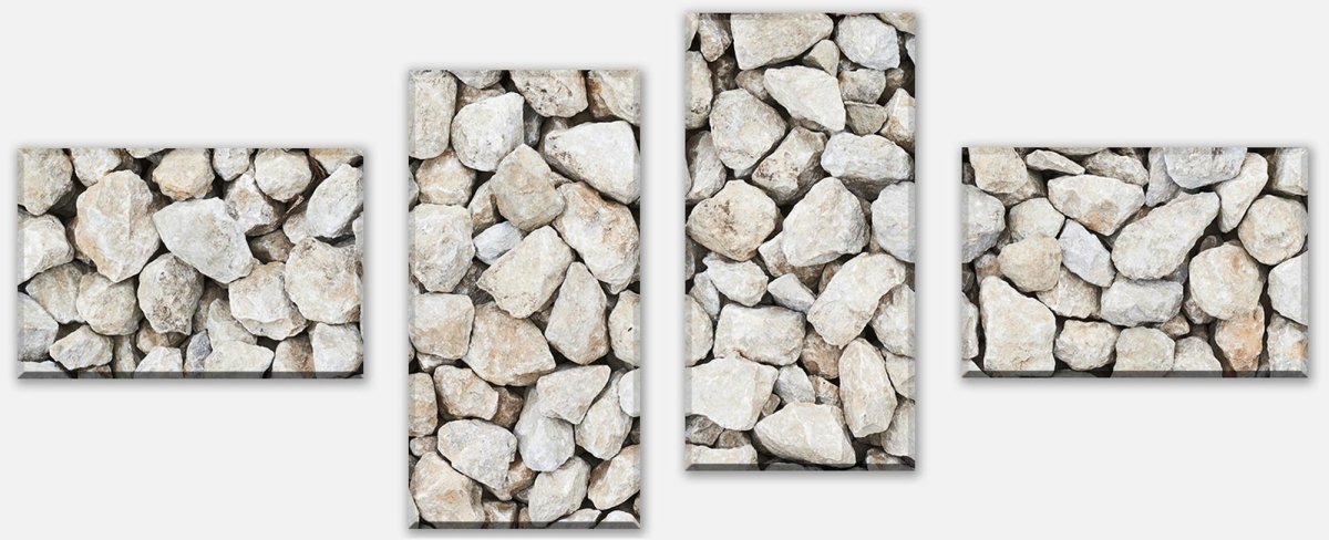 Leinwandbild Mehrteiler Kieselsteinzusammensetzung M0938 Leinwandbild Mehrteiler Kieselsteinzusammensetzung M0938