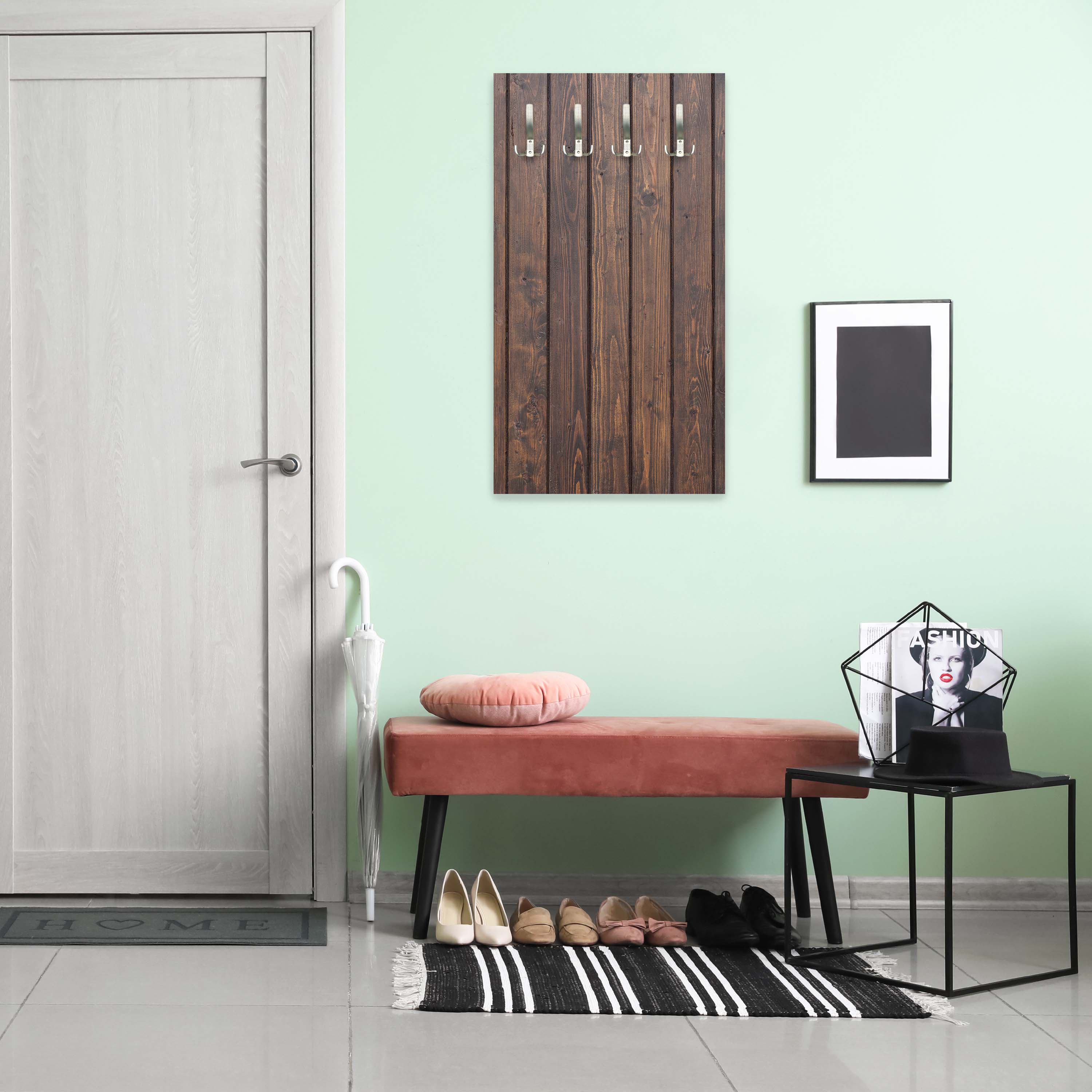 Garderobe Schwarze Kiefernholzwand M0941 entdecken - Bild 5 Garderobe Schwarze Kiefernholzwand M0941 entdecken - Bild 5