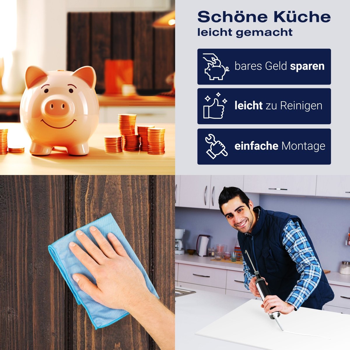 Küchenrückwand Schwarze Kiefernholzwand M0941 entdecken - Bild 7 Küchenrückwand Schwarze Kiefernholzwand M0941 entdecken - Bild 7