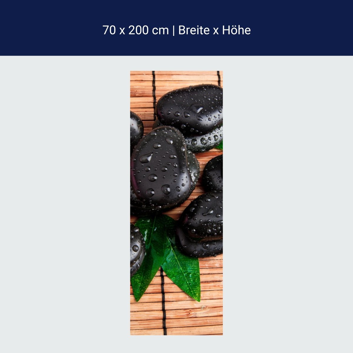 Duschwand Zen Steine und Blätter M0948 Duschwand Zen Steine und Blätter M0948