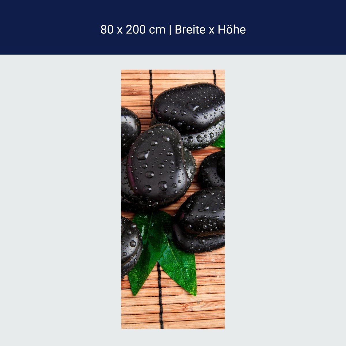 Duschwand Zen Steine und Blätter M0948 Duschwand Zen Steine und Blätter M0948