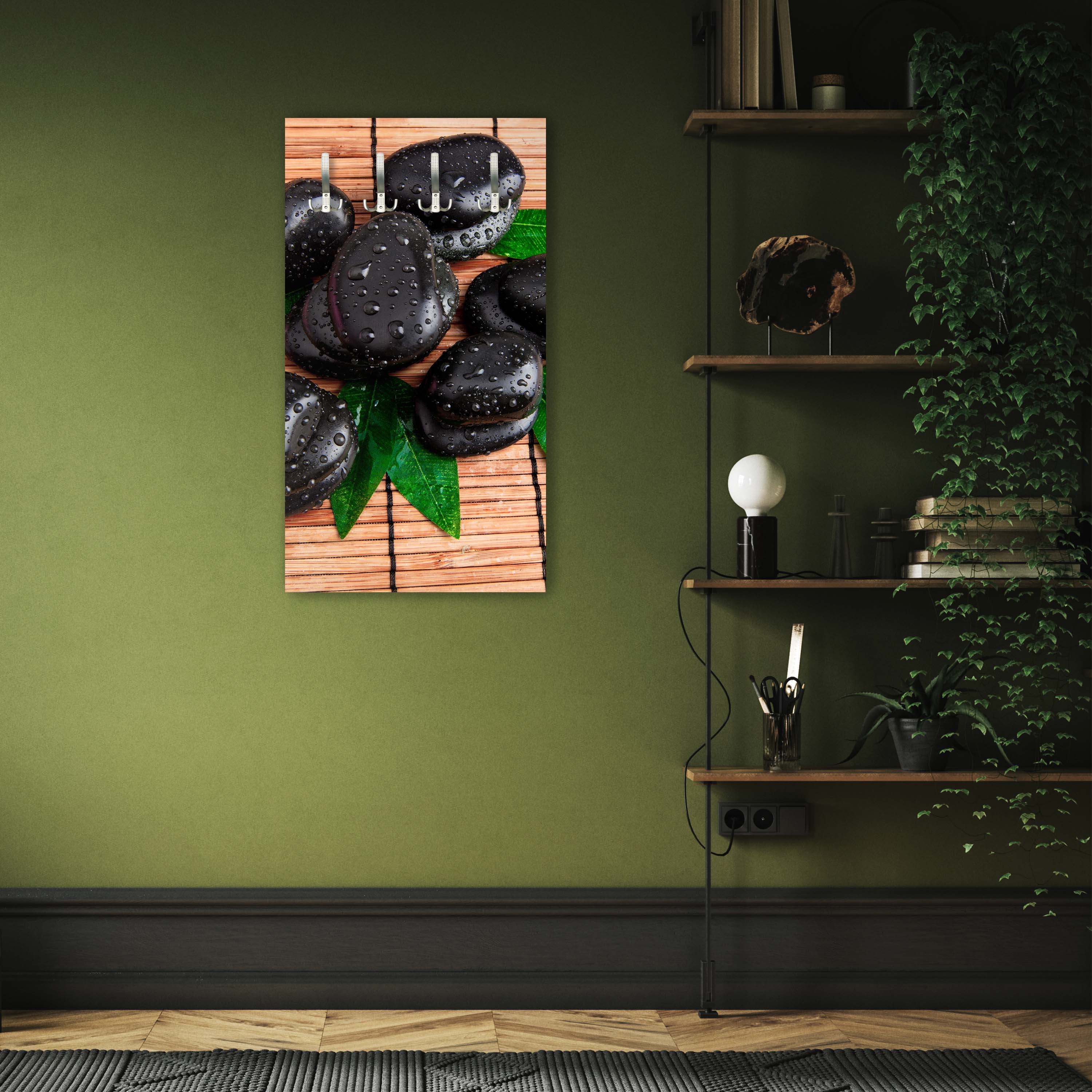 Garderobe Zen Steine und Blätter M0948 entdecken - Bild 5 Garderobe Zen Steine und Blätter M0948 entdecken - Bild 5