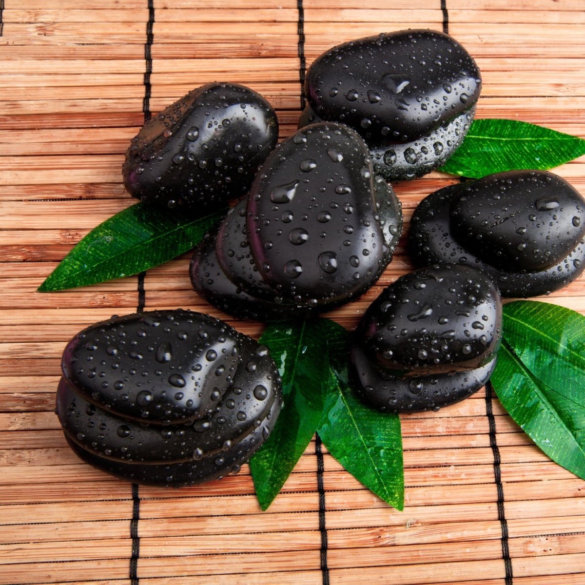 Beistelltisch Zen Steine und Blätter M0948 entdecken - Bild 2 Beistelltisch Zen Steine und Blätter M0948 entdecken - Bild 2