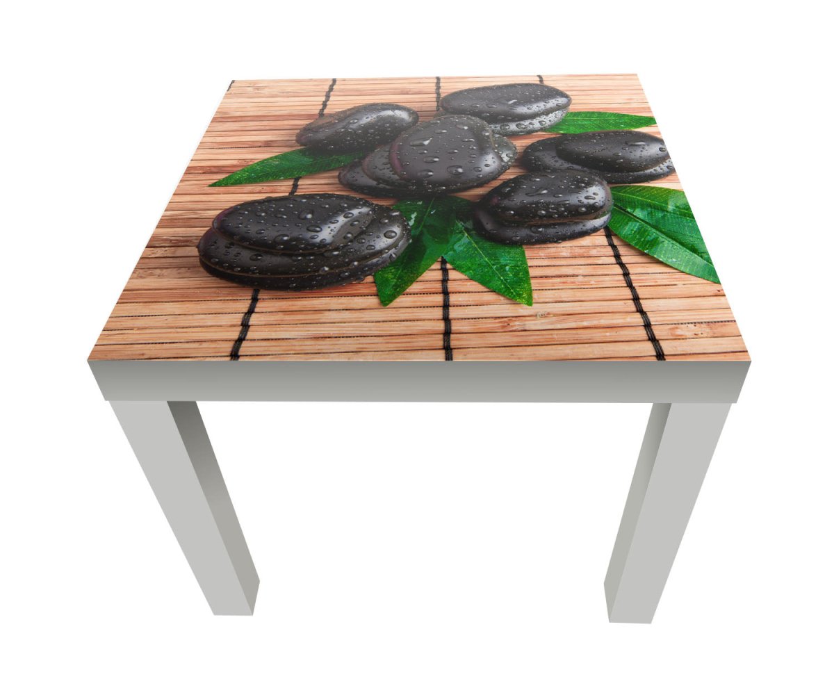 Beistelltisch Zen Steine und Blätter M0948 entdecken - Bild 1 Beistelltisch Zen Steine und Blätter M0948 entdecken - Bild 1