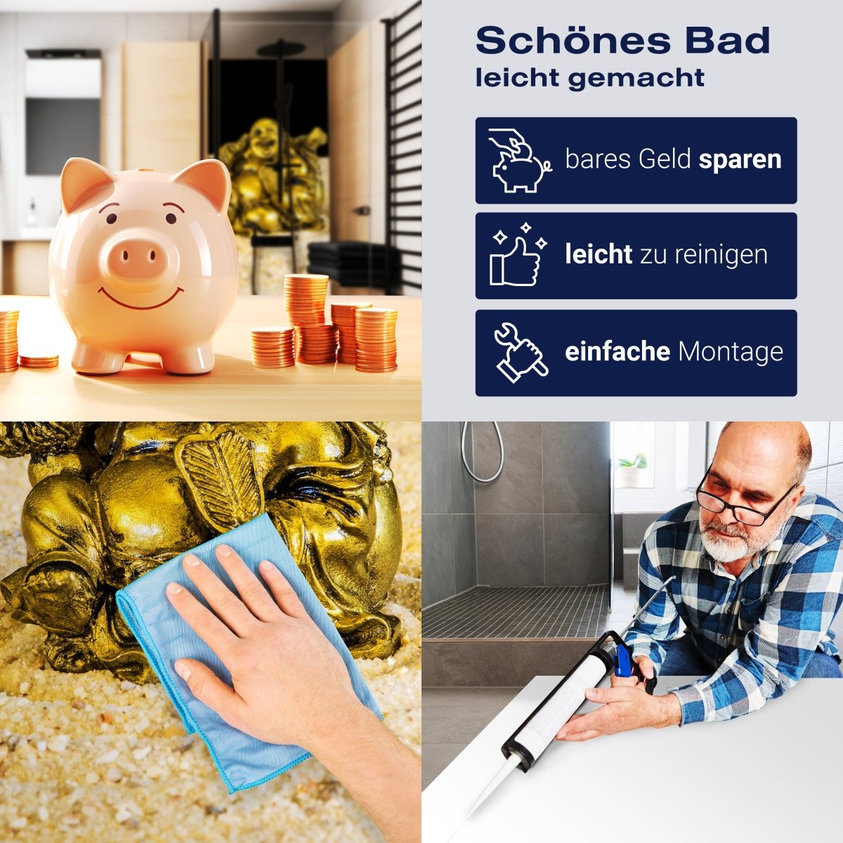 Duschwand Goldener Buddha im Zen-Kreis M0956 entdecken - Bild 7 Duschwand Goldener Buddha im Zen-Kreis M0956 entdecken - Bild 7