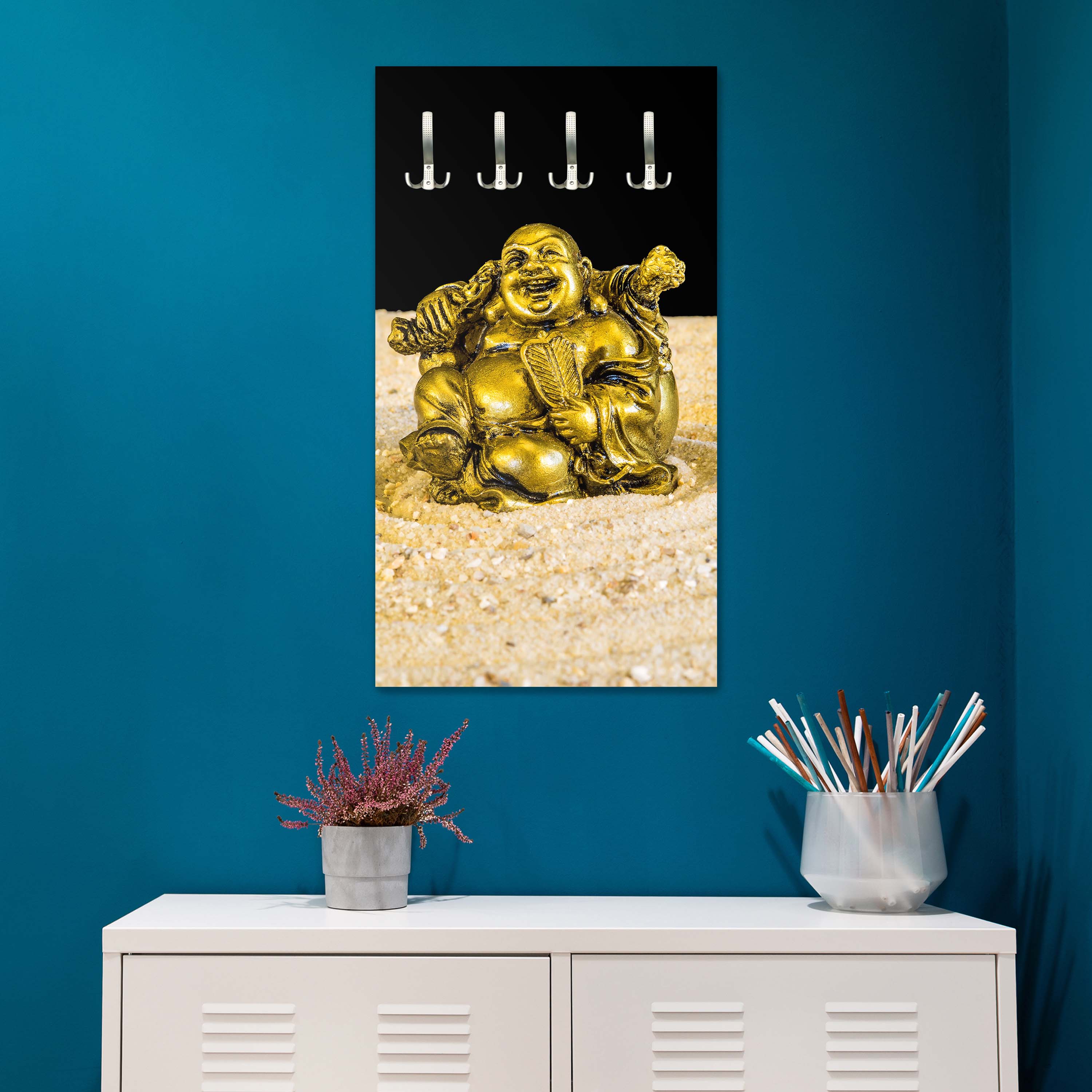 Garderobe Goldener Buddha im Zen-Kreis M0956 entdecken - Bild 3 Garderobe Goldener Buddha im Zen-Kreis M0956 entdecken - Bild 3