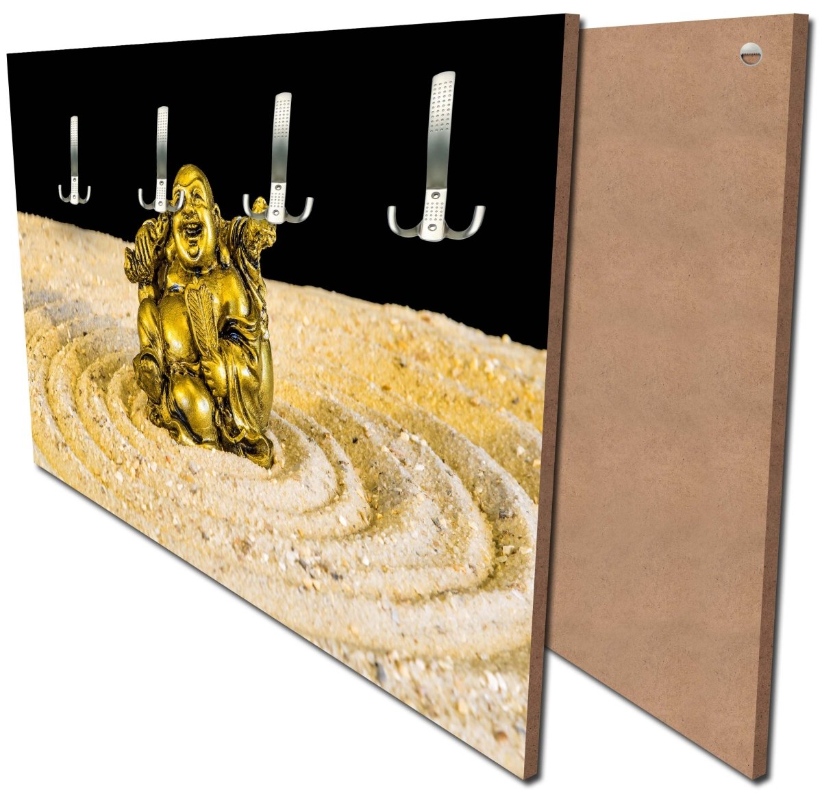 Garderobe Goldener Buddha im Zen-Kreis M0956 Garderobe Goldener Buddha im Zen-Kreis M0956