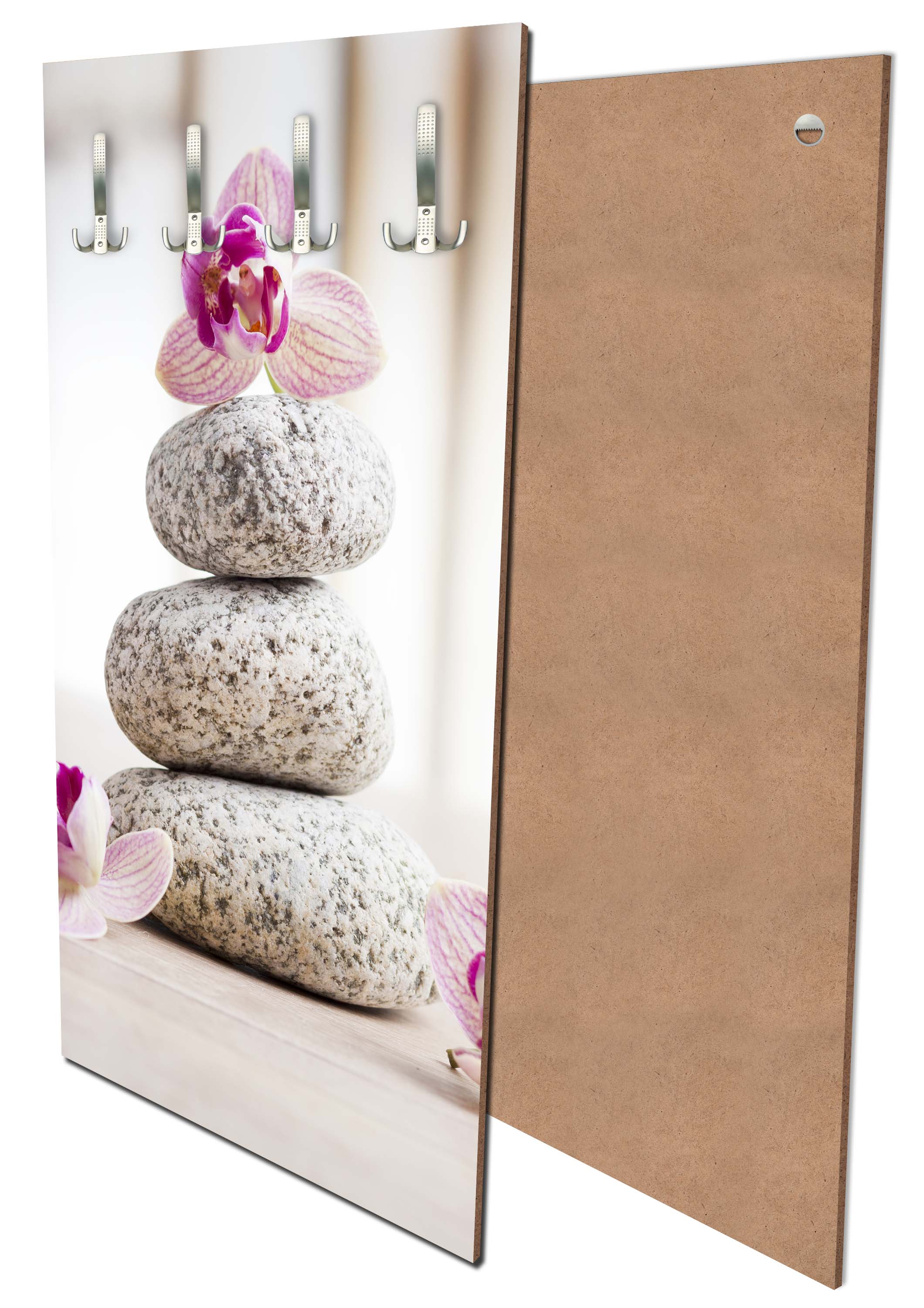 Garderobe Orchideen und weiße Steine - SPA M0959 entdecken - Bild 1 Garderobe Orchideen und weiße Steine - SPA M0959 entdecken - Bild 1