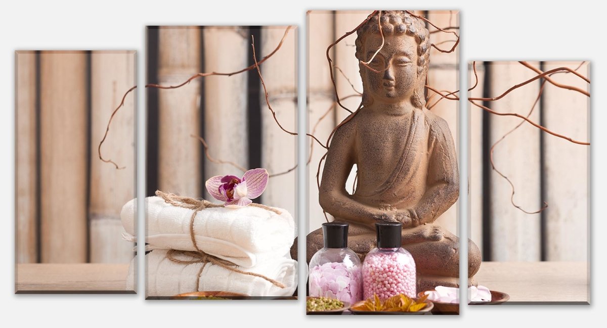 Leinwandbild Mehrteiler Buddha in der Meditation M0960 Leinwandbild Mehrteiler Buddha in der Meditation M0960