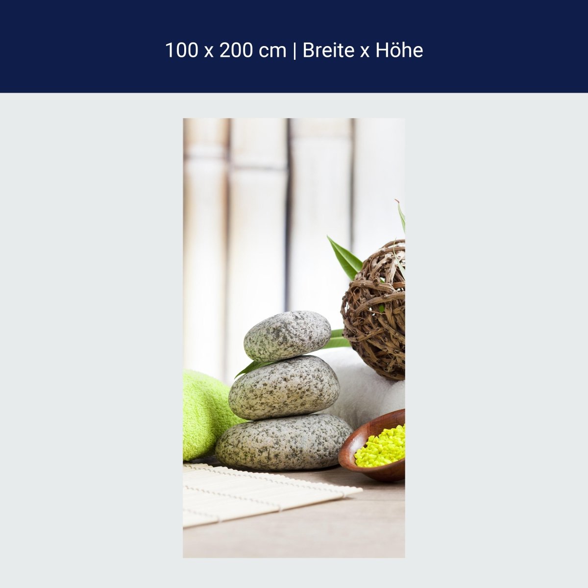 Duschwand Handtücher und Salz, Sauna M0961 Duschwand Handtücher und Salz, Sauna M0961