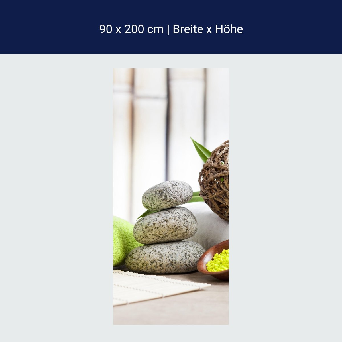 Duschwand Handtücher und Salz, Sauna M0961 Duschwand Handtücher und Salz, Sauna M0961