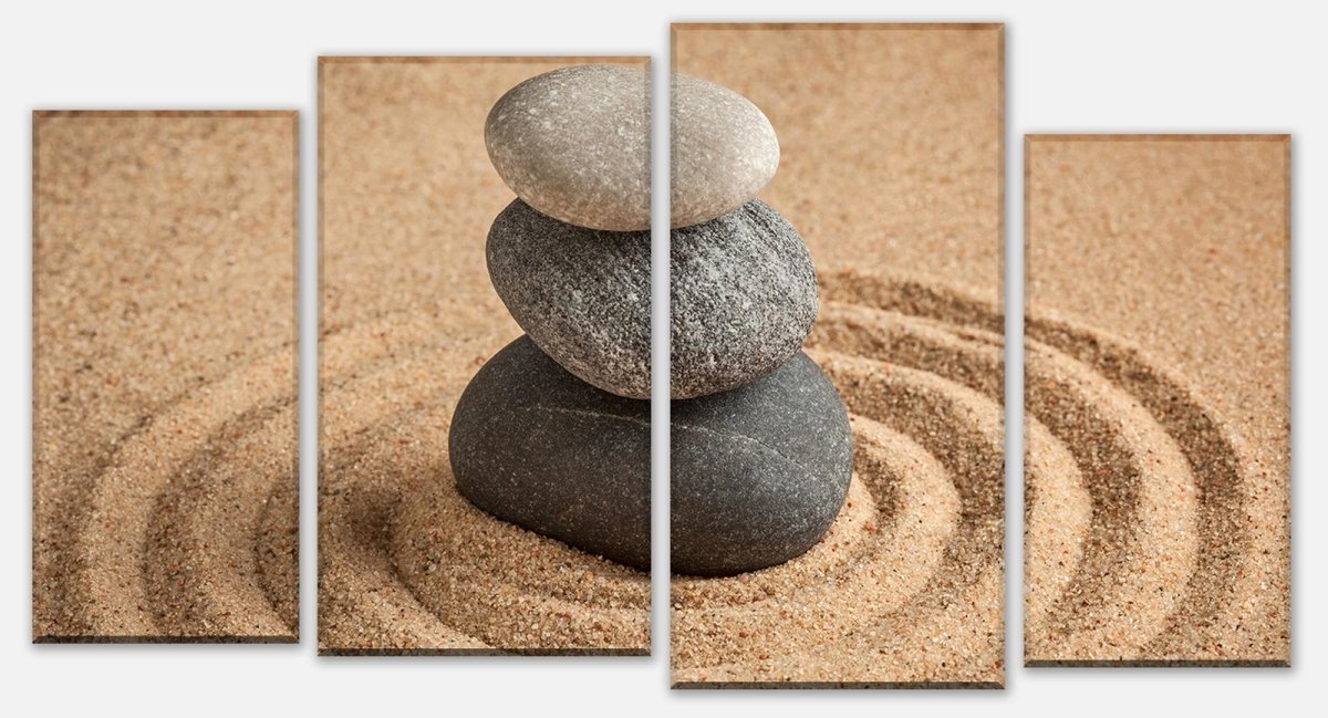 Leinwandbild Mehrteiler Einfachheit und Balance-Konzept M0966 Leinwandbild Mehrteiler Einfachheit und Balance-Konzept M0966