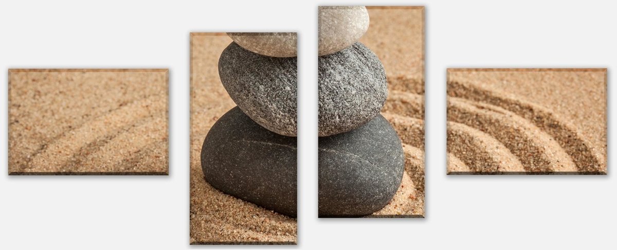 Leinwandbild Mehrteiler Einfachheit und Balance-Konzept M0966 Leinwandbild Mehrteiler Einfachheit und Balance-Konzept M0966