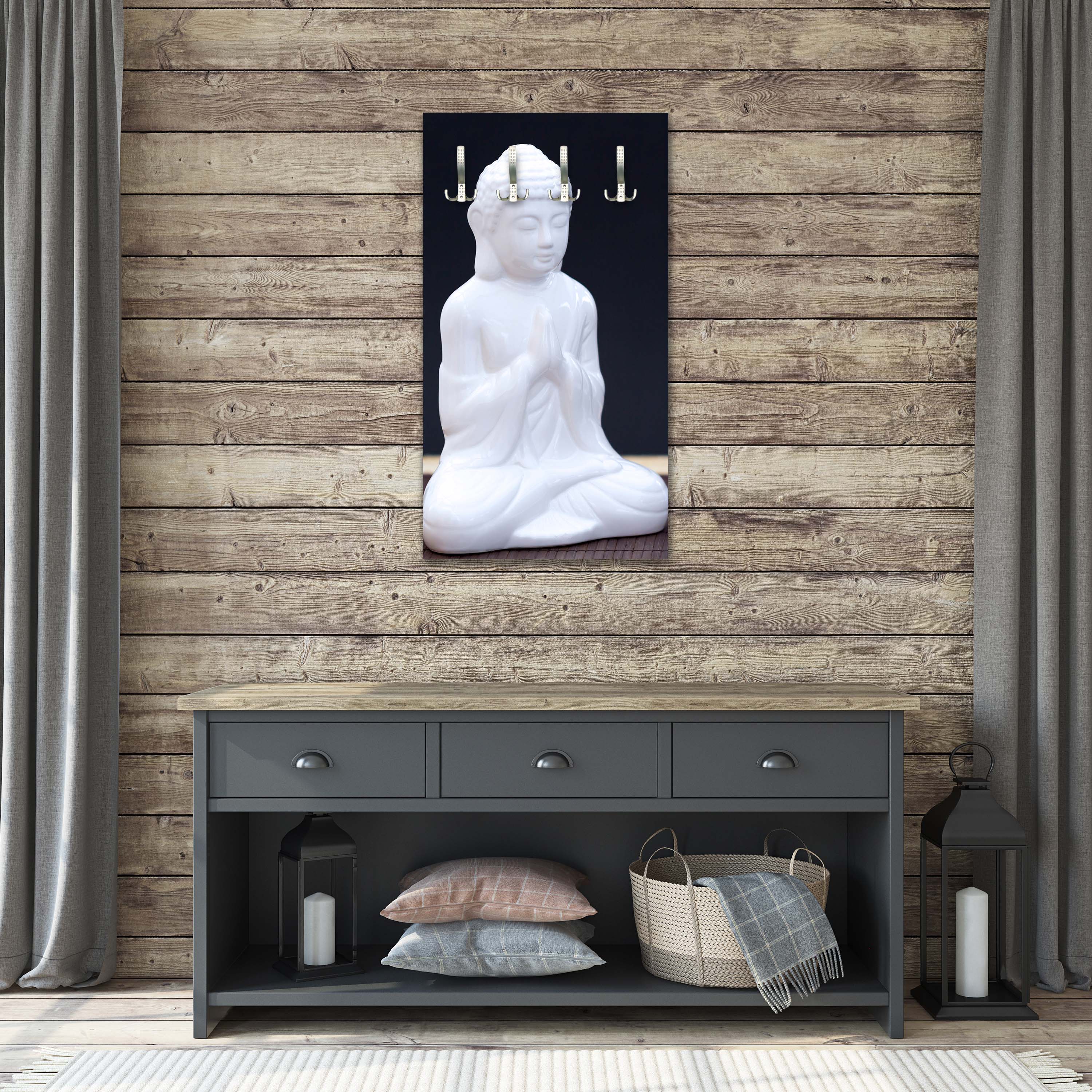 Garderobe Weiße Figur in Meditationshaltung M0967 entdecken - Bild 3 Garderobe Weiße Figur in Meditationshaltung M0967 entdecken - Bild 3