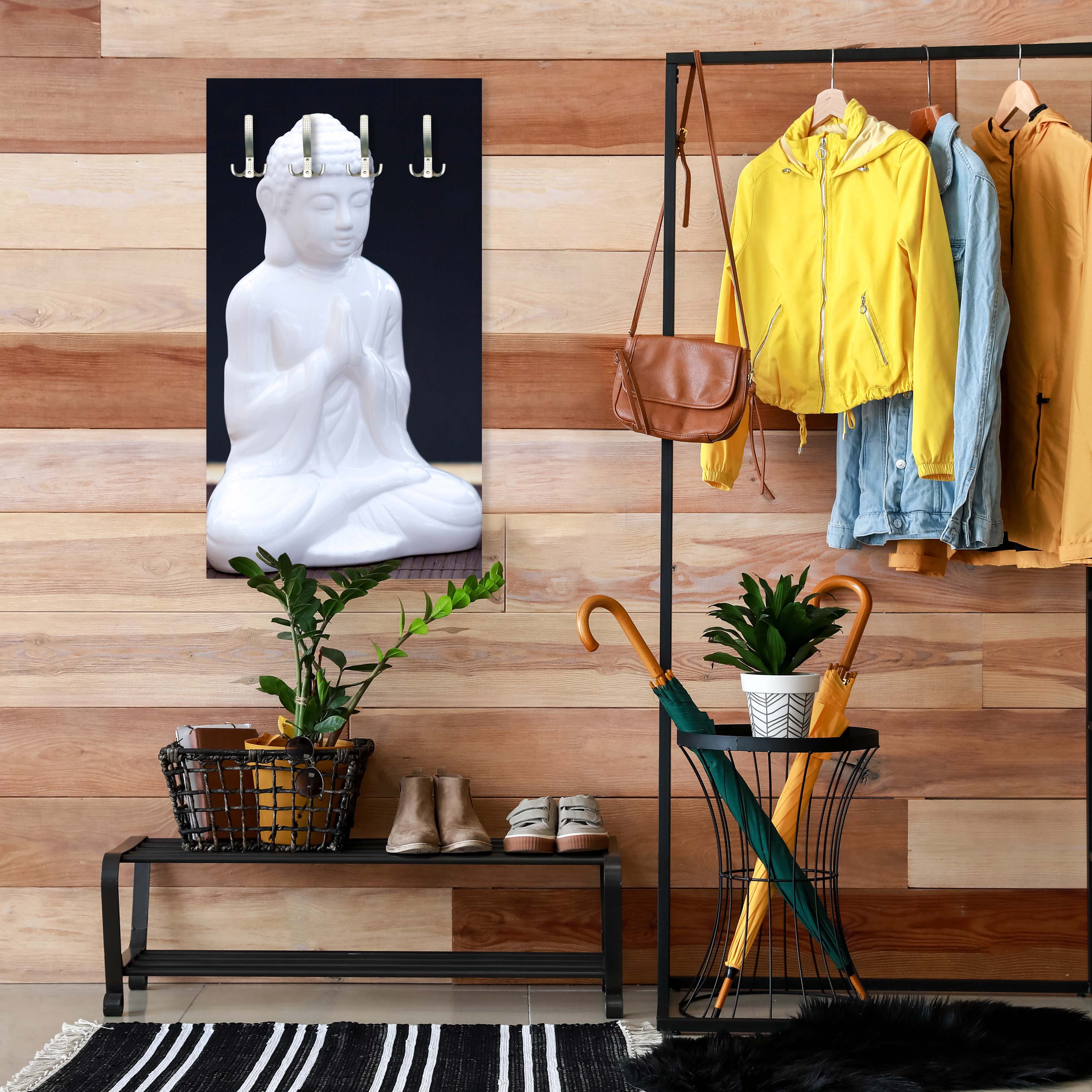 Garderobe Weiße Figur in Meditationshaltung M0967 entdecken - Bild 5 Garderobe Weiße Figur in Meditationshaltung M0967 entdecken - Bild 5