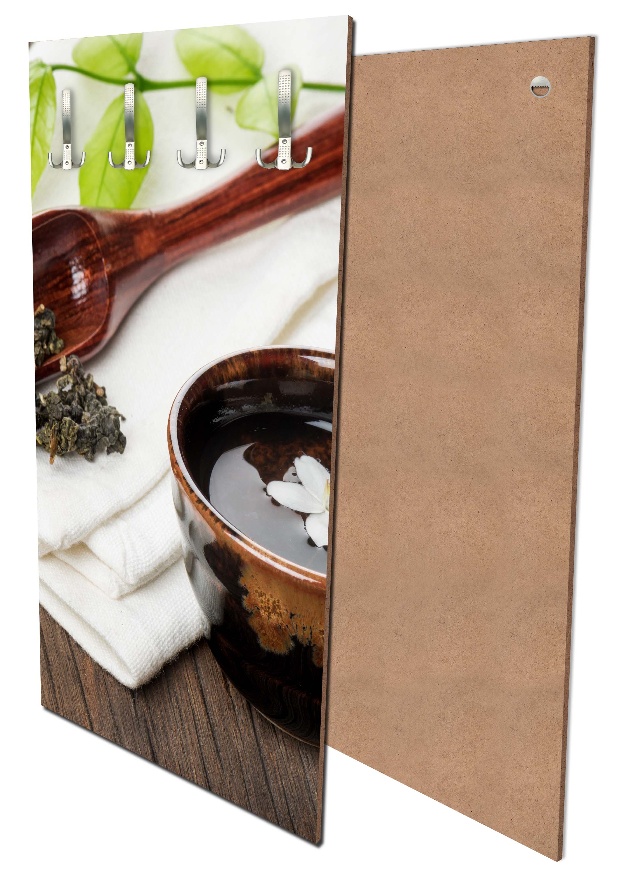 Garderobe Eine Tasse Tee auf Holzbrett M0972 entdecken - Bild 1 Garderobe Eine Tasse Tee auf Holzbrett M0972 entdecken - Bild 1