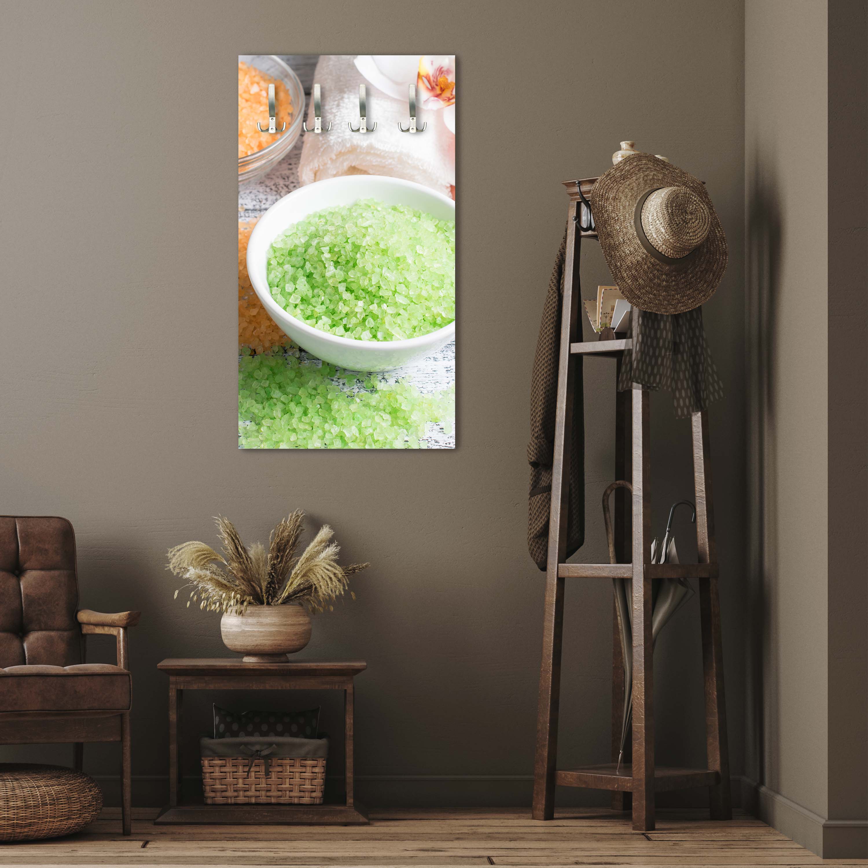 Garderobe Spa-Salon mit Salz und Handtücher M0975 entdecken - Bild 5 Garderobe Spa-Salon mit Salz und Handtücher M0975 entdecken - Bild 5