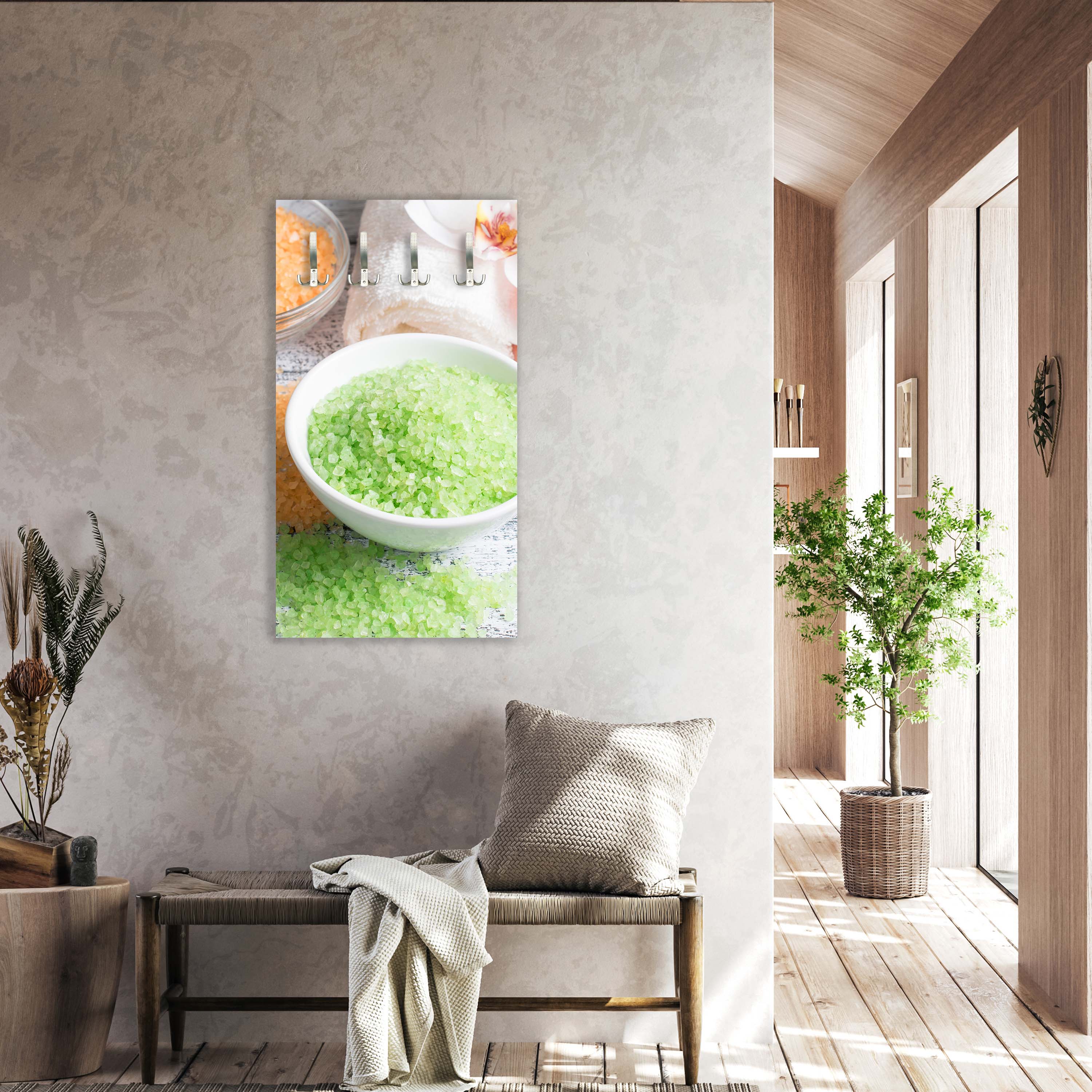 Garderobe Spa-Salon mit Salz und Handtücher M0975 entdecken - Bild 6 Garderobe Spa-Salon mit Salz und Handtücher M0975 entdecken - Bild 6