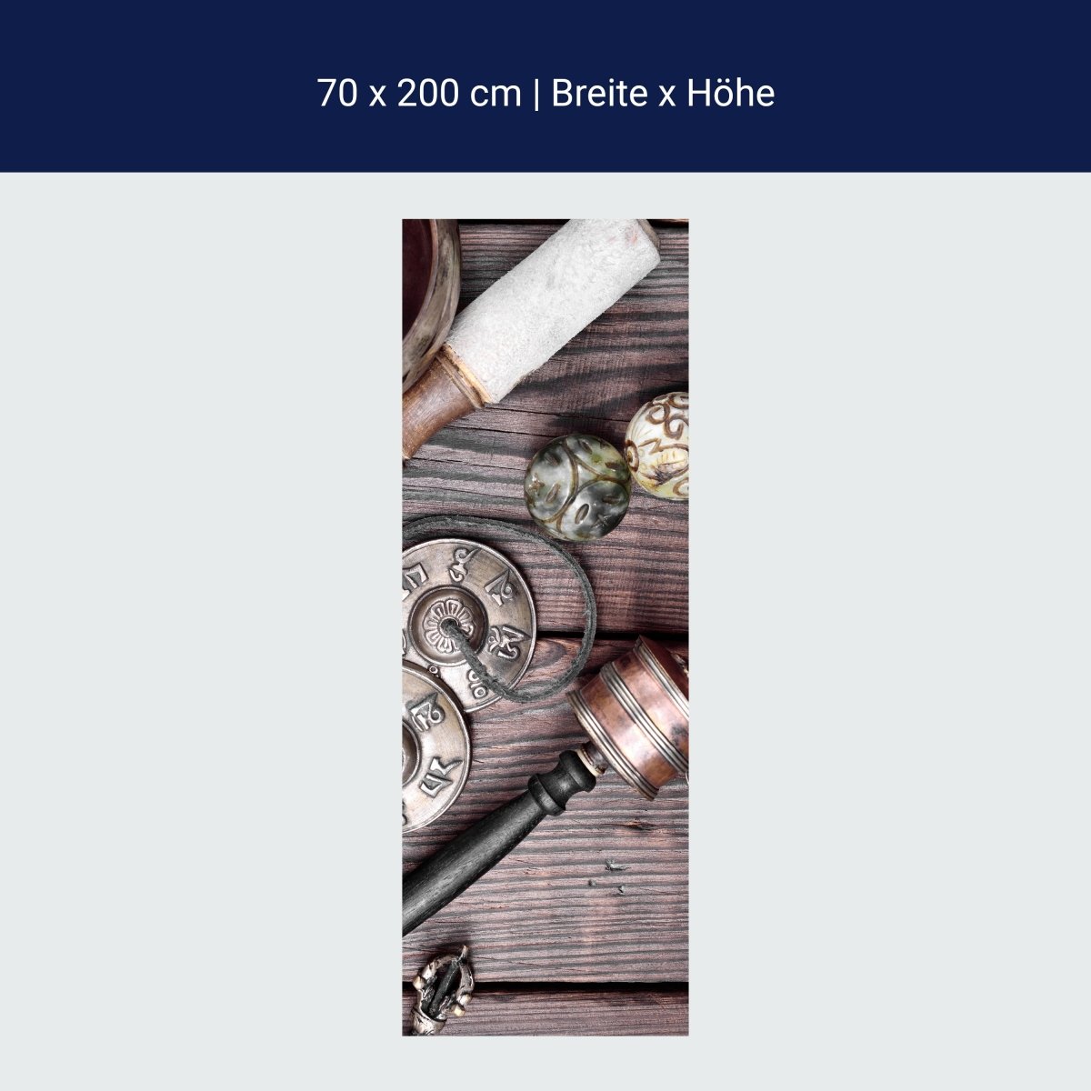 Duschwand Tibetische Objekte zur Meditation M0976 Duschwand Tibetische Objekte zur Meditation M0976