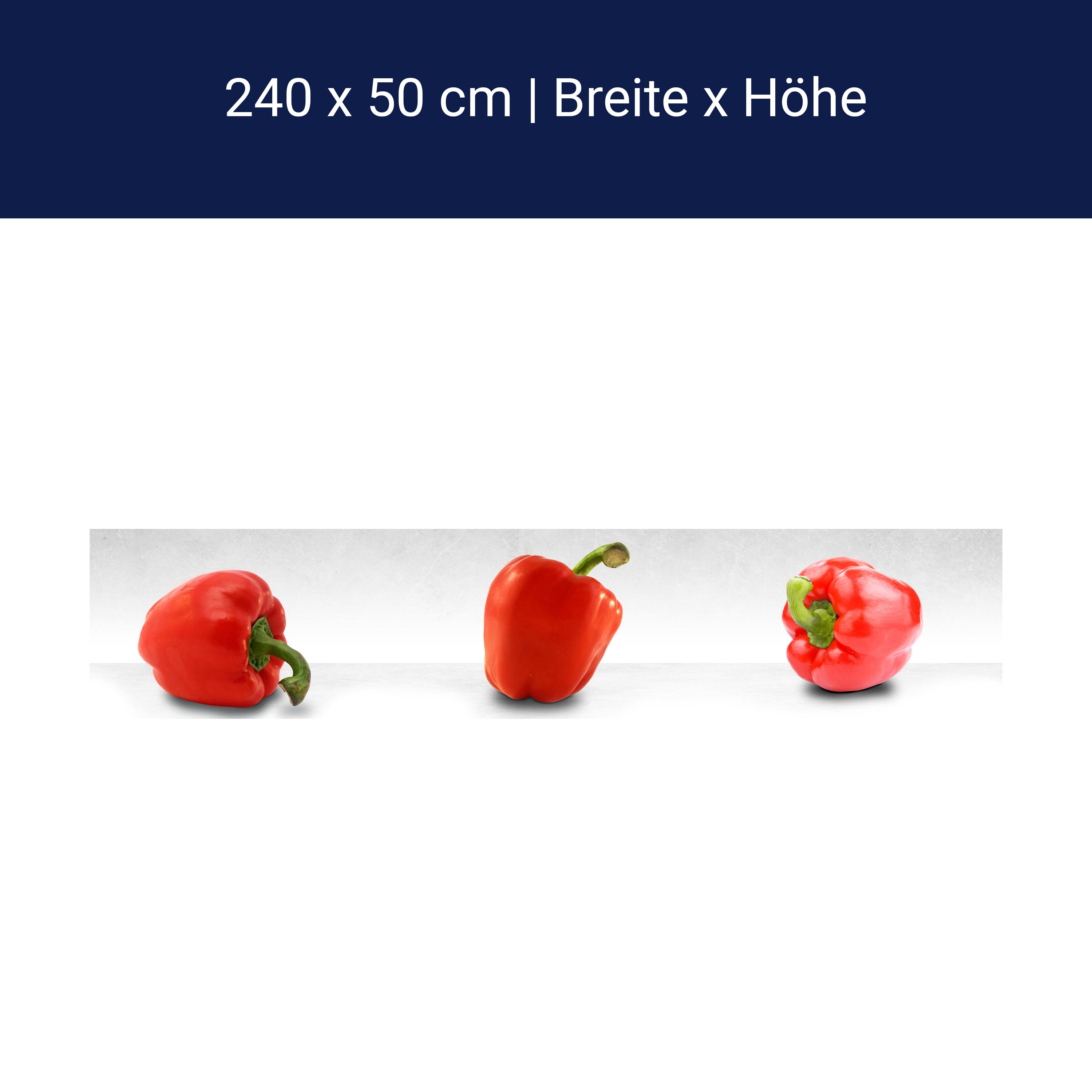 Küchenrückwand Rote Paprikas M0979 Küchenrückwand Rote Paprikas M0979