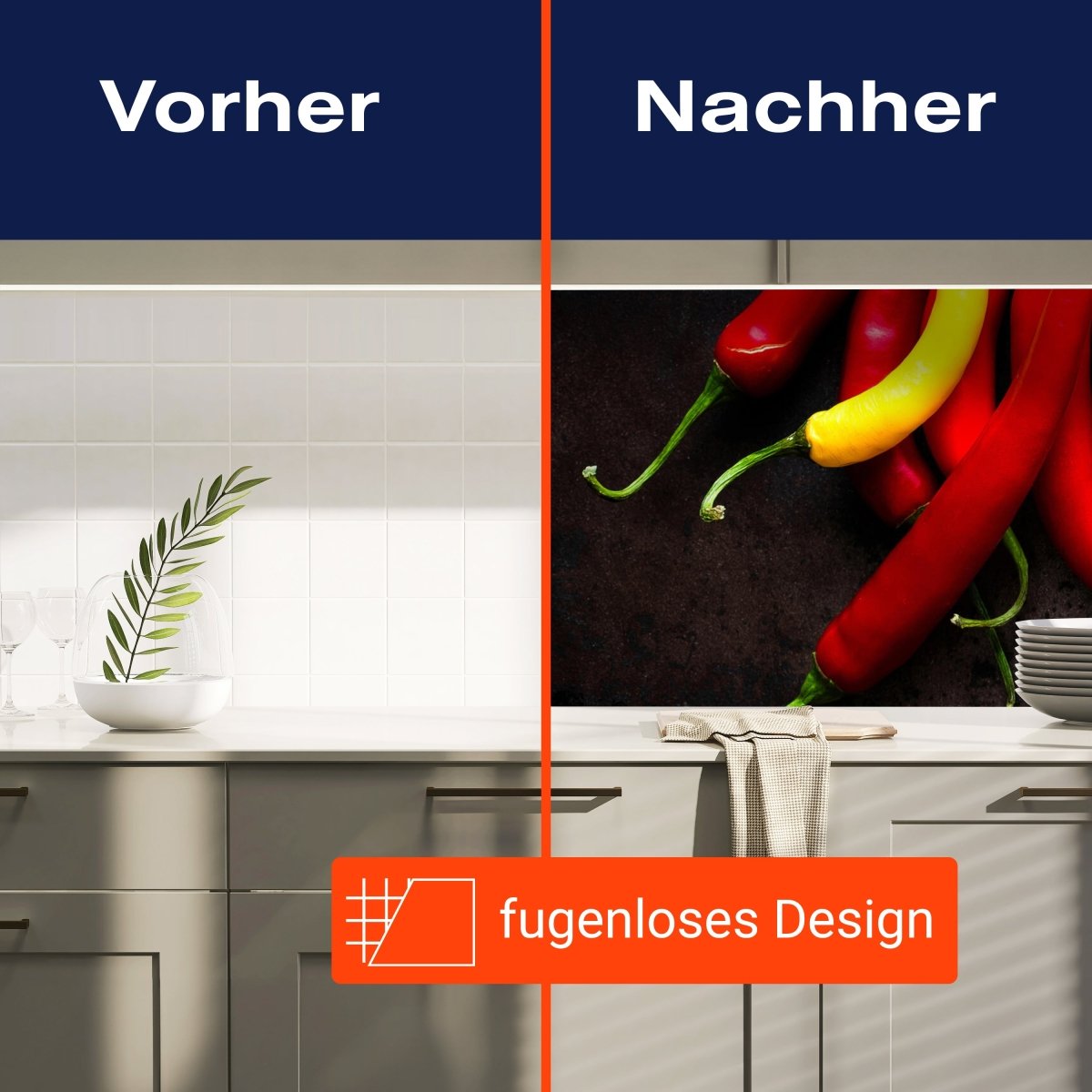 Küchenrückwand Chili-Pfeffer M0983 entdecken - Bild 9 Küchenrückwand Chili-Pfeffer M0983 entdecken - Bild 9