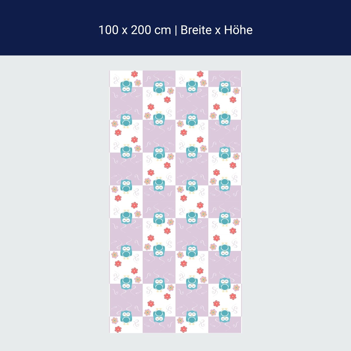 Duschwand Eulen-Muster M0985 Duschwand Eulen-Muster M0985