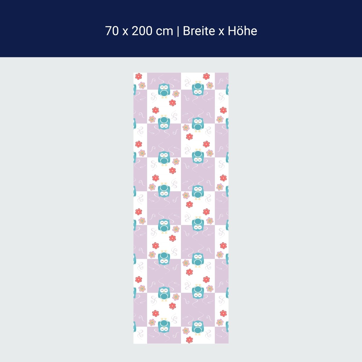 Duschwand Eulen-Muster M0985 Duschwand Eulen-Muster M0985