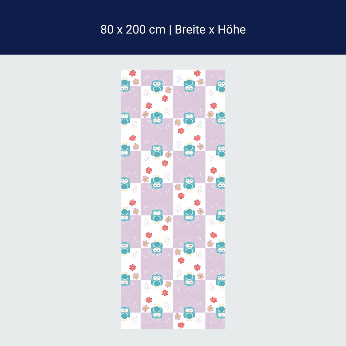 Duschwand Eulen-Muster M0985 Duschwand Eulen-Muster M0985