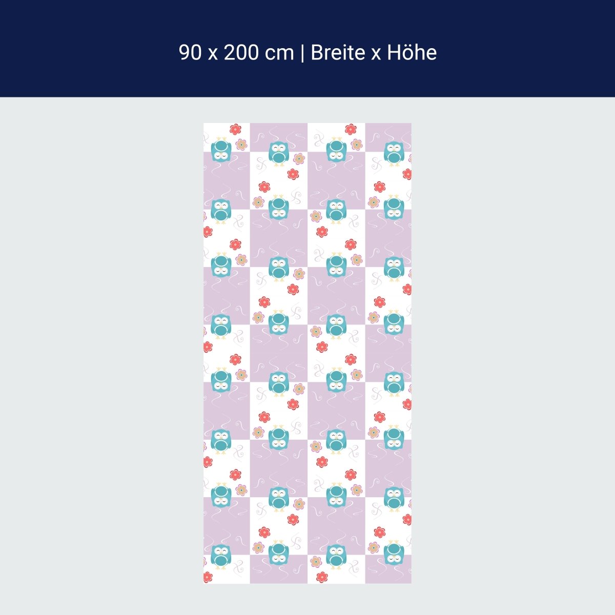 Duschwand Eulen-Muster M0985 Duschwand Eulen-Muster M0985