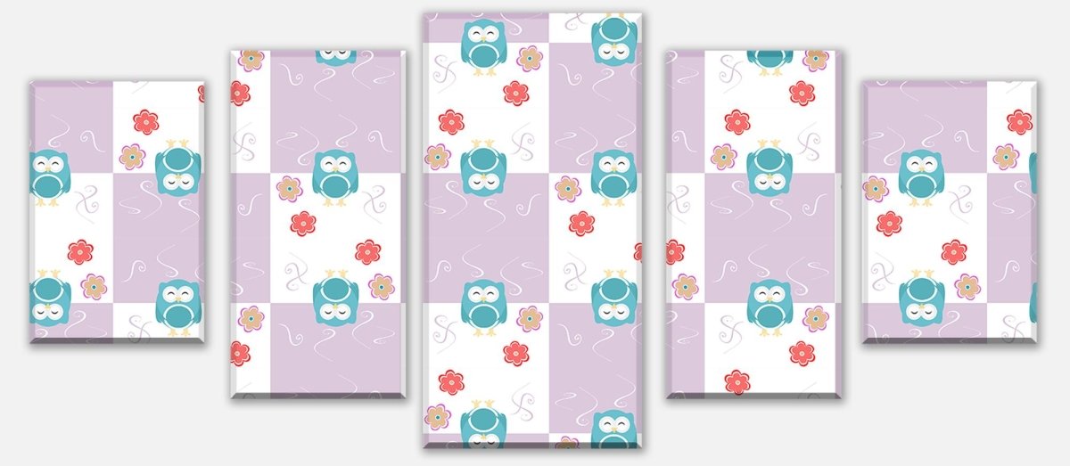 Leinwandbild Mehrteiler Eulen-Muster M0985 entdecken - Bild 1 Leinwandbild Mehrteiler Eulen-Muster M0985 entdecken - Bild 1