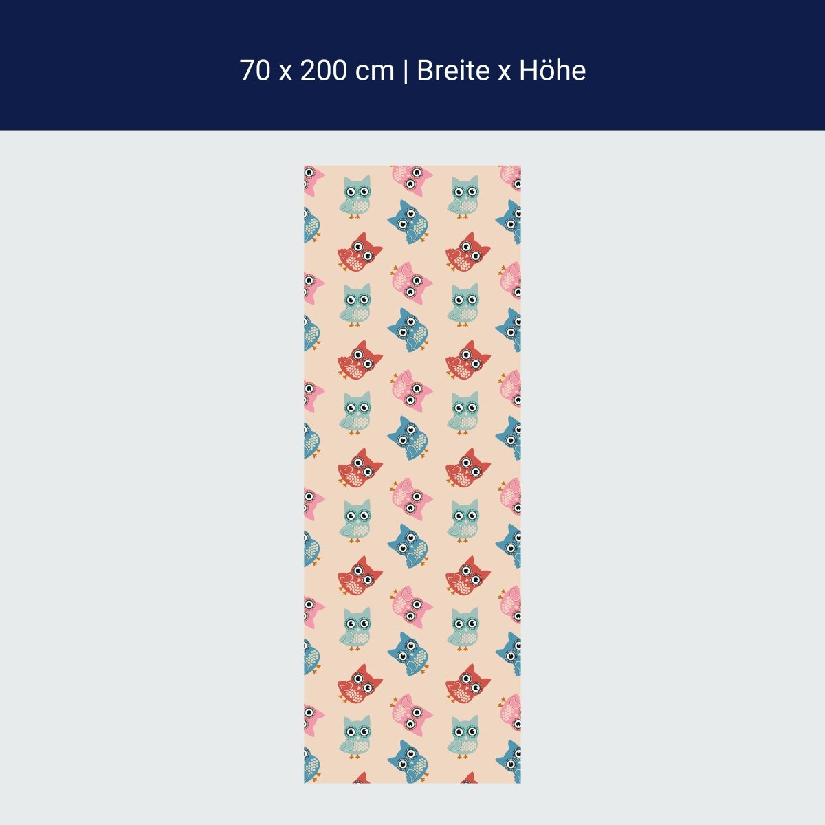 Duschwand Eulen-buntes Muster M0988 Duschwand Eulen-buntes Muster M0988