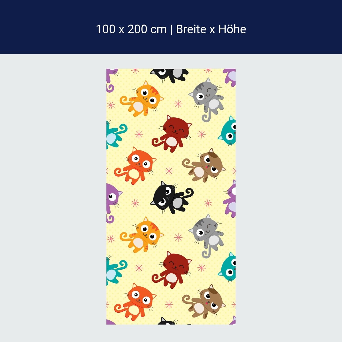 Duschwand süße Kätzchen M0992 Duschwand süße Kätzchen M0992