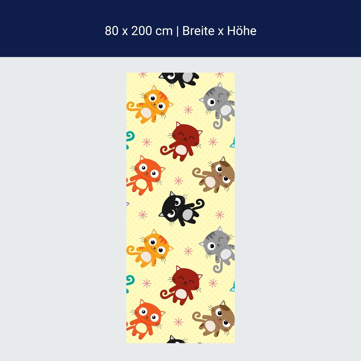 Duschwand süße Kätzchen M0992 Duschwand süße Kätzchen M0992