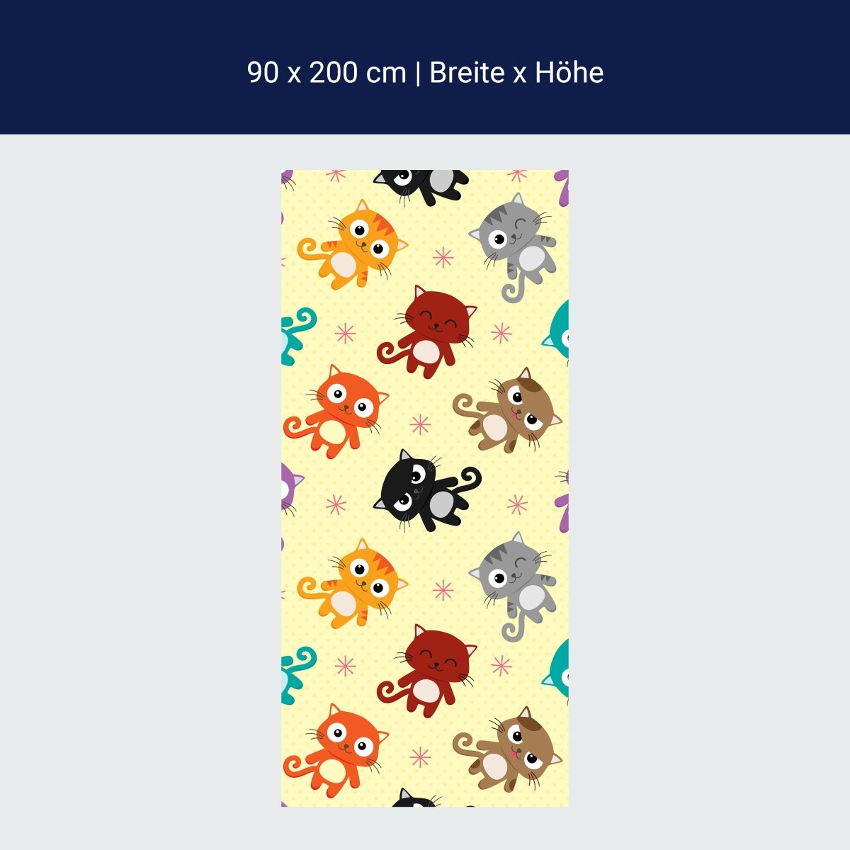 Duschwand süße Kätzchen M0992 Duschwand süße Kätzchen M0992