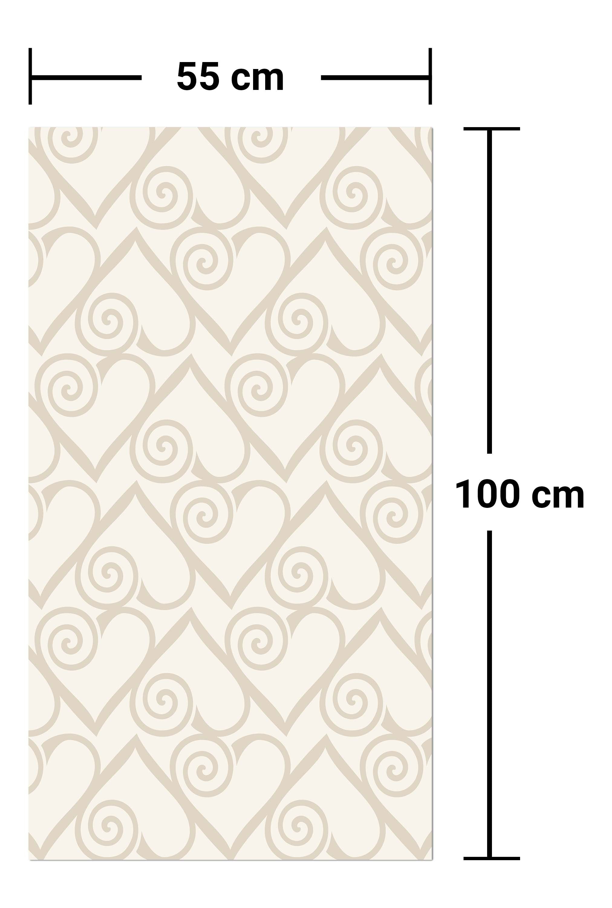 Garderobe Herzmuster auf beige Hintergrund M0994 entdecken - Bild 7 Garderobe Herzmuster auf beige Hintergrund M0994 entdecken - Bild 7