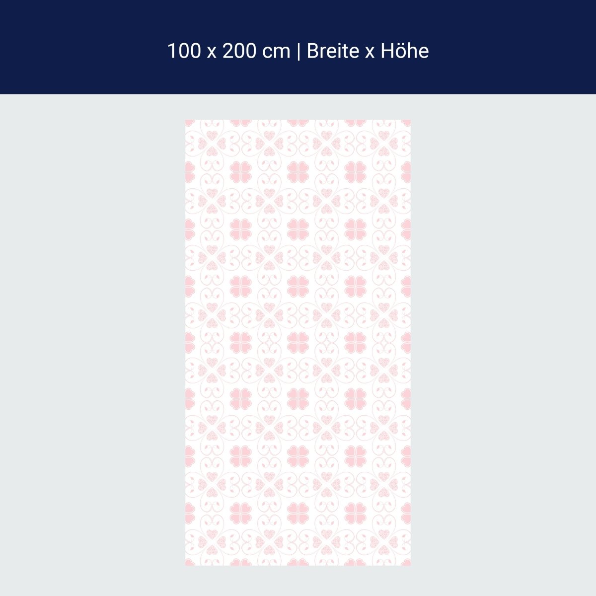 Duschwand Rosa Herzmuster M0995 Duschwand Rosa Herzmuster M0995