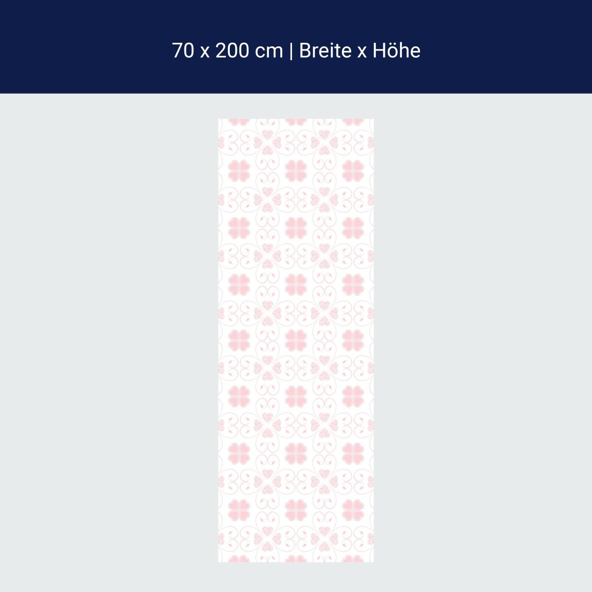 Duschwand Rosa Herzmuster M0995 Duschwand Rosa Herzmuster M0995