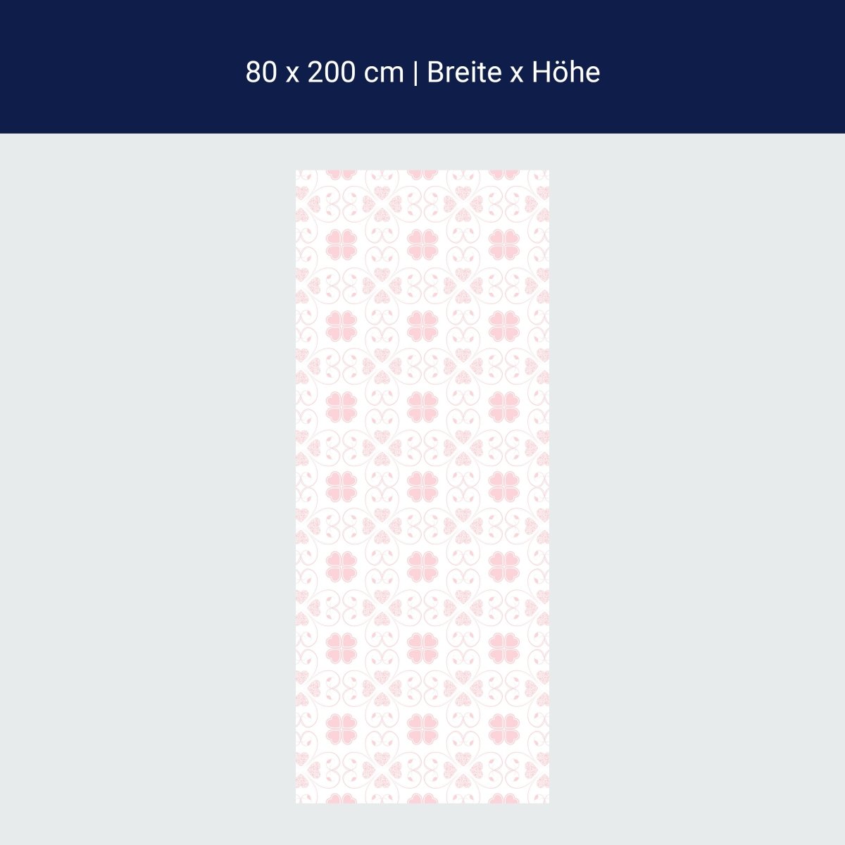 Duschwand Rosa Herzmuster M0995 Duschwand Rosa Herzmuster M0995
