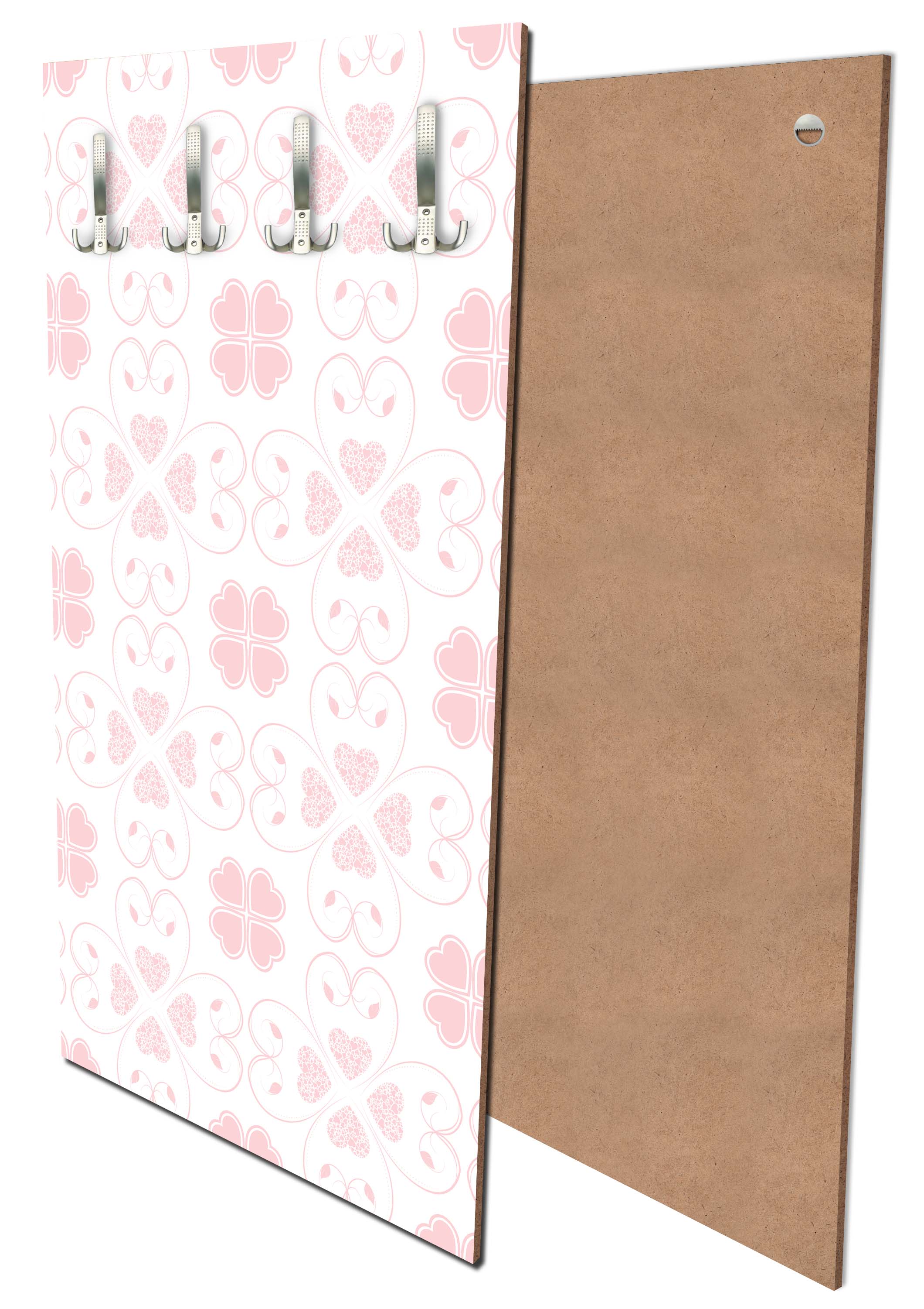 Garderobe Rosa Herzmuster M0995 entdecken - Bild 1 Garderobe Rosa Herzmuster M0995 entdecken - Bild 1