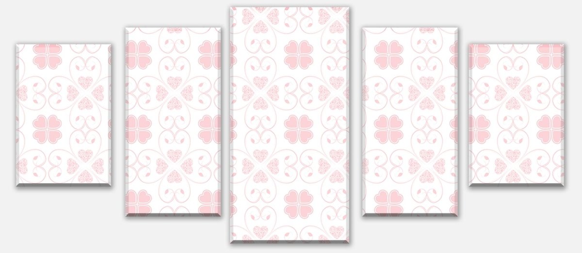 Leinwandbild Mehrteiler Rosa Herzmuster M0995 entdecken - Bild 1 Leinwandbild Mehrteiler Rosa Herzmuster M0995 entdecken - Bild 1