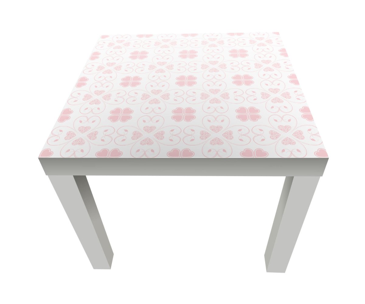 Beistelltisch Rosa Herzmuster M0995 entdecken - Bild 1 Beistelltisch Rosa Herzmuster M0995 entdecken - Bild 1